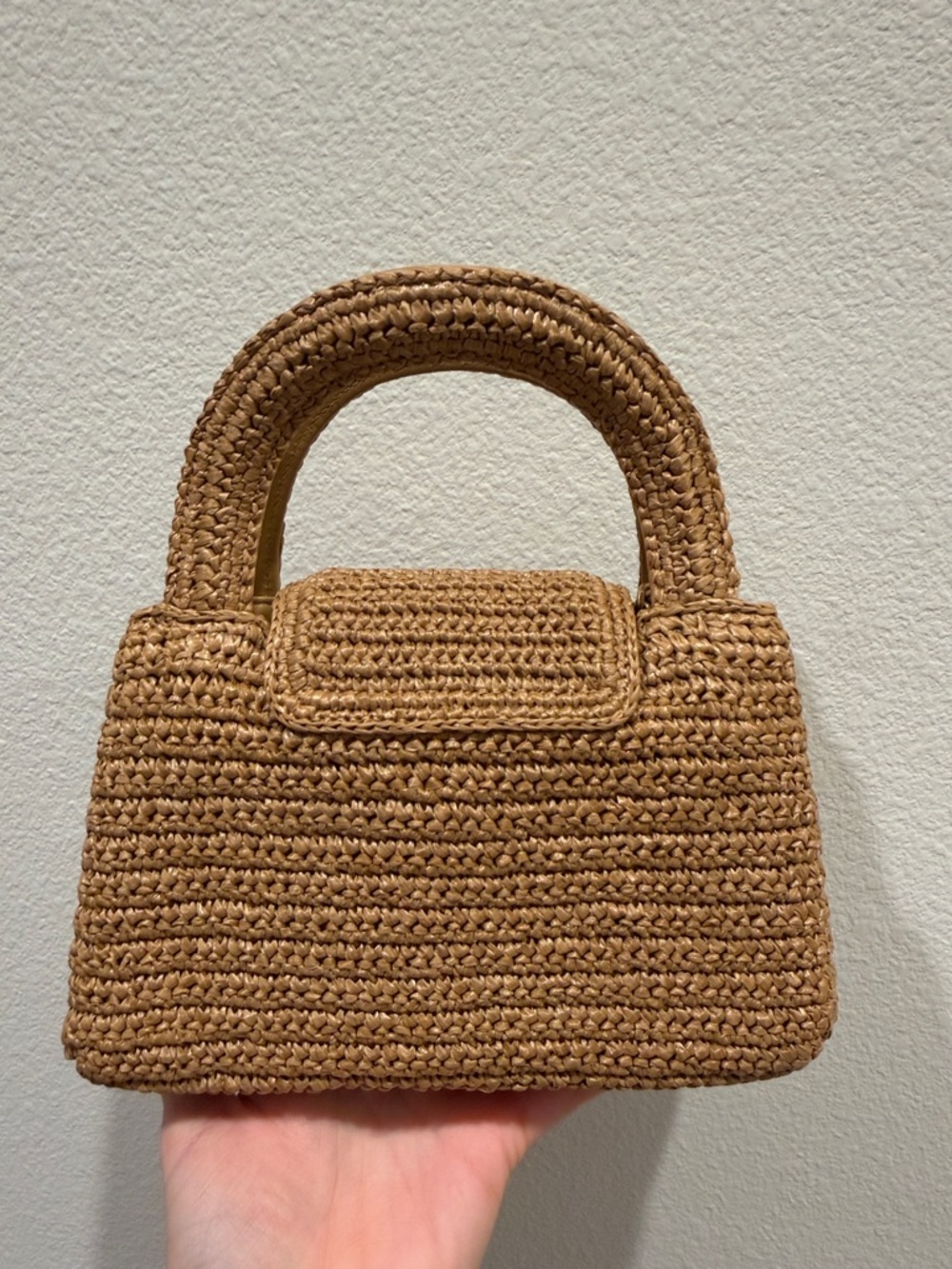 Brown Woven Mini Top-Handle Bag - Picture 4 of 4
